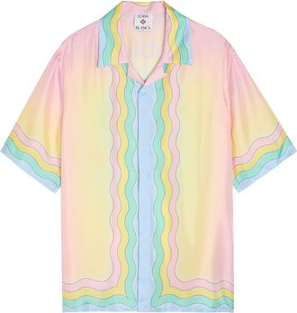 Casablanca Casablanca The Love Of Dance Printed Silk Shirt - Multicoloured 1 - XL