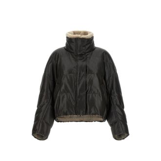 Brunello Cucinelli Quilted Leather Jacket