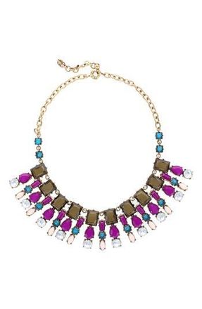 Olivia Welles Azia Fan Crystal Necklace in Multi at Nordstrom Rack