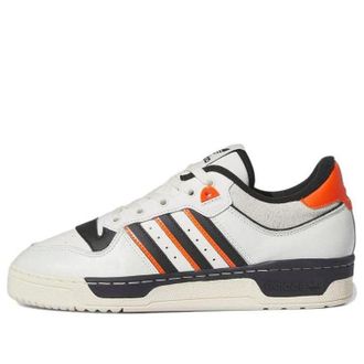 adidas Rivalry Low 86 Shoes White Black Orange IE7140
