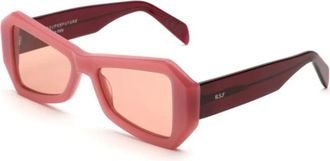 Retro Superfuture Candy Temple Zonnebril - unisex - Zonnebrillen - Roze - 53 MM - Accessoires