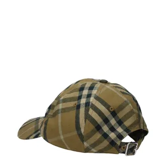 Burberry Mens Green Cotton Cap (baseball Hat)