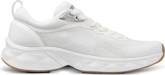 Jimmy Choo London White Diamond Sculpted Mesh Sneakers
