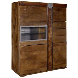 Massivmoebel24 Amsterdam 05 Credenza in legno di mango - laccato / Marrone 110x45x142