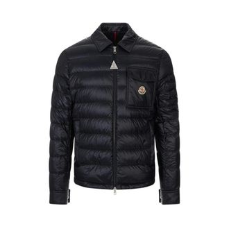 Moncler Down Jackets, male, Blue, Size: L Mourillon Shirt Jacket