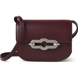 Mulberry Small Pimlico Super Luxe Leather Crossbody Bag in Black Cherry at Nordstrom