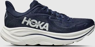 Hoka One One Mens Clifton 10 Running Shoes In Navy / White