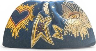 Sista Paris Uniq Big Denim Cosmic - Dames - Clutches - Blauw - ONE Size - Denim - Tassen