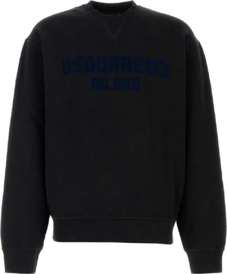 Dsquared2 Stijlvol Sweatshirt voor Mannen - Heren - Sweatshirts - Zwart - XL - Hoodies & sweatvesten