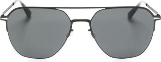 Mykita Occhiali da sole squadrati - C002 BLACK DARKGREY SOLID