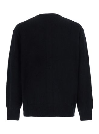 Dunst Wool Blend Crewneck Cardigan - Black