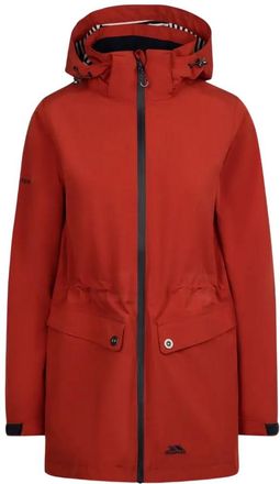 Trespass Womens/Ladies Tiverton Waterproof Jacket (Burnt Sienna) - Orange - Size Large