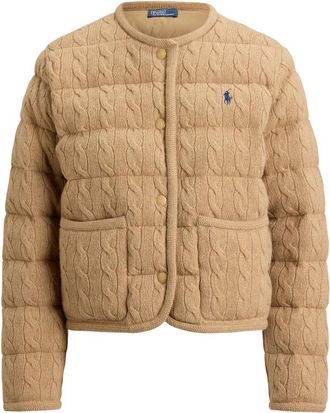 Ralph Lauren Cable-knit Bomber Jacket