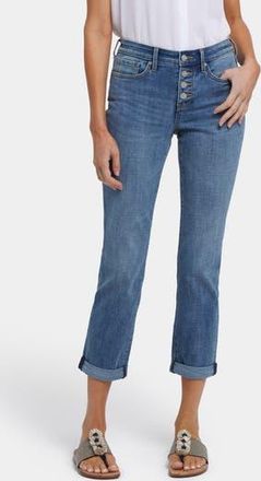 NYDJ Sheri High Waist Cuff Hem Ankle Jeans in Majorca Bay at Nordstrom Rack, Size 18 (Similar To 14W)
