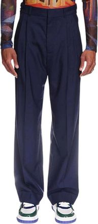 Casablanca Wide Broeken - Heren - Wijde Broeken - Blauw - M - Katoen - Broeken
