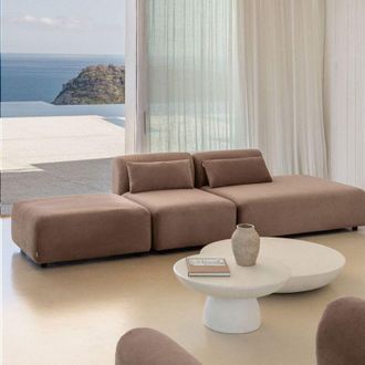 Sklum Sklum - Sof&aacute; Modular De 2 Piezas Con Div&aacute;n Derecho Y Puff Fogler