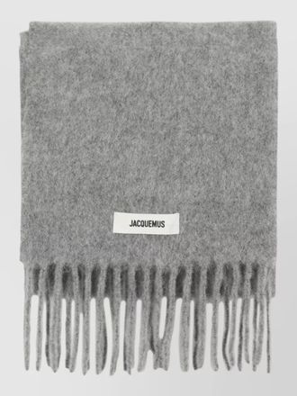 Jacquemus carro wool scarf fringed edges