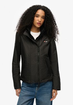 Superdry Outdoorjacke SUPERDRY HOODED MTN WINDBREAKER JKT, Damen, Gr. XXL, schwarz, Web, Obermaterial: 100% Polyester, unifarben, slim fit, B&uuml;ndchen, Jacken Ou
