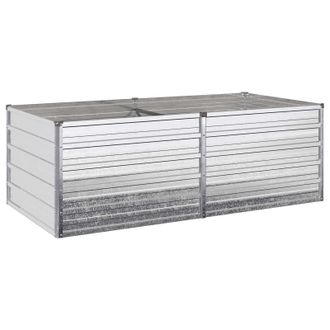 vidaXL Cama De Jard&iacute;n Elevada Plateado 160 X 80 X 55 Cm Galvanizado Vidaxl