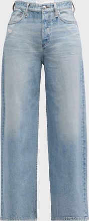 Rag & Bone rb Miramar Sofie Cotton-Terry Ankle Jeans