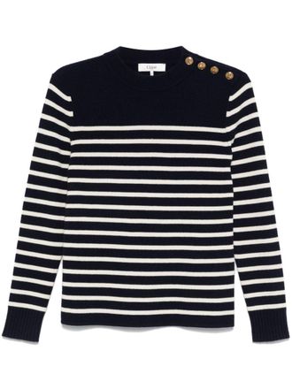 Chloé striped sweater - women - Cashmere/Wool/Wool/Cashmere - M - Blue