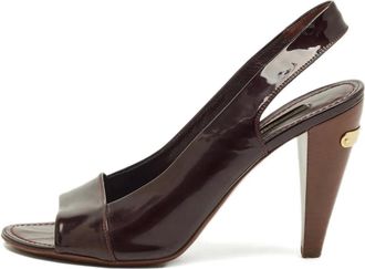 Fendi Sandali con cinturino alla caviglia - Marrone