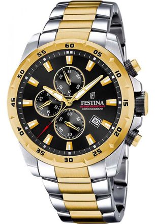 Festina F20562-4 Mens Timeless Chronograph Watch - Silver - One Size
