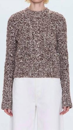 Pistola Denim Quinn Sweater In Chocolate Marl