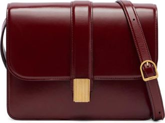 Khaite Tassen, Dames, Rood, ONE Size, Leer, Blake Crossbody Tas
