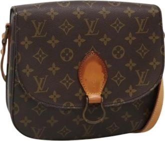 Louis Vuitton Pre-owned Canvas Cross Body Tas - Dames - Vintage Schoudertas - Bruin - ONE Size - Vintage