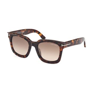 Tom Ford Sunglasses, unisex, Brown, Size: 52 MM Stylish Sunglasses with Green Lenses
