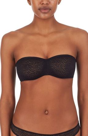 DKNY Modern Lace Strapless Underwire Bra in Black at Nordstrom, Size 32Dd