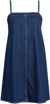 Madewell Denim A-Line Dress in Bright Rinse Wash at Nordstrom, Size Xx-Large