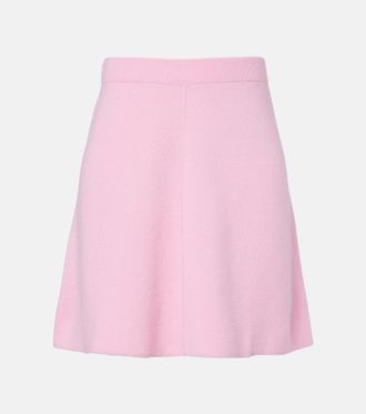 Jardin Des Orangers Wool and cashmere miniskirt