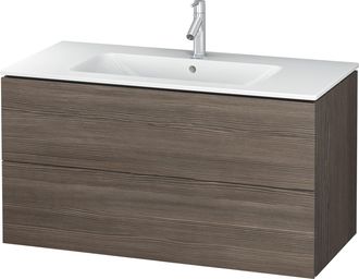 Duravit Duravit L-cube Mueble De Pared, Ancho 1020mm, Profundidad 481, 2 Cajones, Se Ajusta A Las Necesidades Del Cliente. Art&iacute;culo 233610, Color: Pino Terra 
