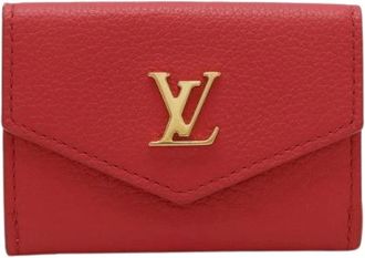 Louis Vuitton Pre-owned Wallets, female, Red, Size: ONE SIZE Pre-owned Leather Compact Wallet