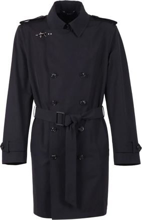 Fay Trench Coats, male, Blue, Size: XL Trench