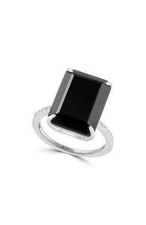 Effy Onyx Prong Set Ring in Black at Nordstrom Rack, Size 7