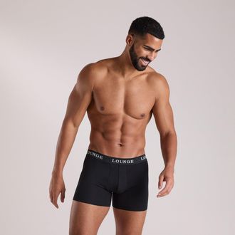 Lounge Mens Everyday Boxers (3-Pack) - All Black - XL