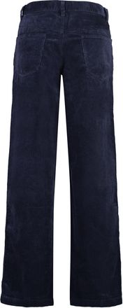 Isabel Marant Mens Jorje Corduroy Trousers Blue Cotton