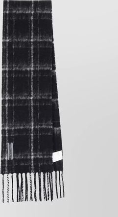 Our Legacy checked alpaca wool scarf