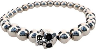 Alexander McQueen Metal Skull Bracelet