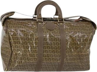 Fendi Pre-owned Weekend Bags, female, Brown, Size: ONE SIZE Pre-owned Canvas fendi-bags