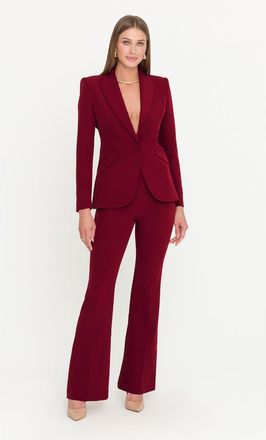 Generation Love Vera Crepe Blazer in Crimson at Nordstrom, Size Xx-Small