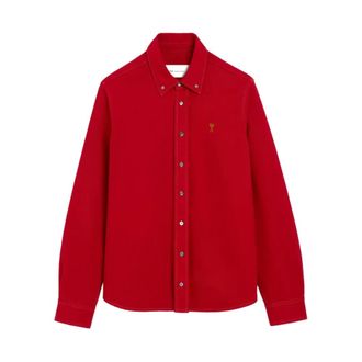 Ami Hombre, Camisas, Rojo, Talla: 2XS