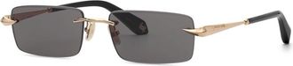 Roberto Cavalli SRC206M 0300 Mens Sunglasses Gold Size 55