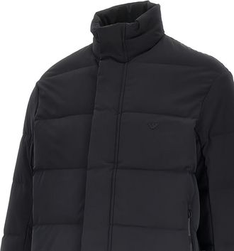 Emporio Armani Quilted Nylon Down Jacket - Black