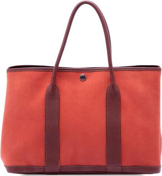 Herm&egrave;s Pre-owned Hermes Toile and Negonda Garden Party 30 Ladies KC8JDFT8PR15ZGCO