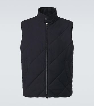 Canali Quilted puffer vest