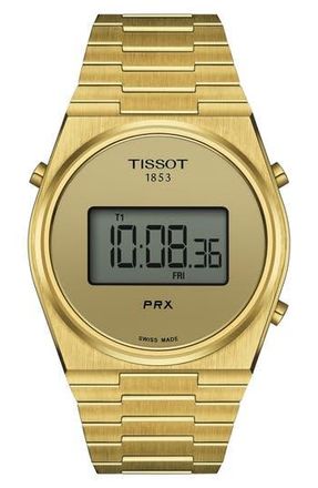 Tissot PRX Digital Bracelet Watch, 40mm in Gold at Nordstrom Rack